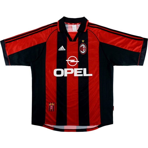 Tailandia Camiseta AC Milan 1ª Retro 1998 2000 Rojo